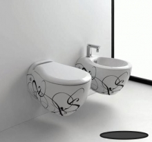 Унитаз подвесной ArtCeram Blend L3110V 01.50 (BLV001 01;50) decor Унитаз подвесной ArtCeram Blend L3110V 01.50 (BLV001 01;50) decor