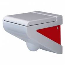 Унитаз подвесной ArtCeram La Fontana S03V 01.51 (LFV001 01;51) боковинки красные Унитаз подвесной ArtCeram La Fontana S03V 01.51 (LFV001 01;51) боковинки красные