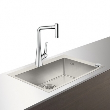 Раковина из нержавеющей стали combi Hansgrohe Select 43209800 Раковина из нержавеющей стали combi Hansgrohe Select 43209800