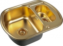 Кухонная мойка Zorg Inox PVD SZR 62-2-49 BRONZE