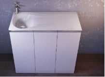 Раковина RAVAL Great (левая) Gre.08.100/W/Le