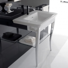 Раковина с консолью Globo Relais комплект ST070CR + RE070.BI*1 Раковина с консолью Globo Relais комплект ST070CR + RE070.BI*1