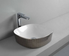 Раковина ArtCeram Ghost GHL001 01 58 mosaico platino Раковина ArtCeram Ghost GHL001 01 58 mosaico platino