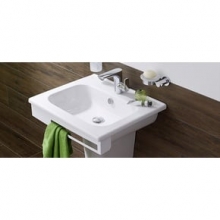 Раковина 60 см с переливом и  полотенцедержателем Vitra D-light 5918B003-6106