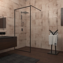 Душевая перегородка Veconi Korato KR71-80-01-19C1 Душевая перегородка Veconi Korato KR71-80-01-19C1