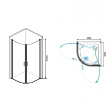 Душевой уголок RGW LE-54 06125499-11 Душевой уголок RGW LE-54 06125499-11