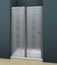 Душевая дверь в нишу Cezares ROYAL PALACE-A-B-12-60/60-CP-Br