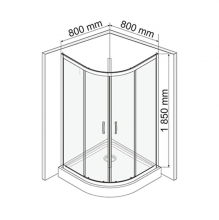 Душевой уголок WasserKRAFT Isen 26S00 Душевой уголок WasserKRAFT Isen 26S00