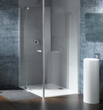 Душевая дверь с неподвижным сегментом Huppe LAURA ASHLEY LA1001.092.355.730