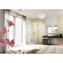 Душевая дверь с неподвижным сегментом Huppe Design 510679.092.321.580