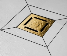 Душевой трап Berges Wasserhaus Platz Antik 100х100 09 20 60 Душевой трап Berges Wasserhaus Platz Antik 100х100 09 20 60