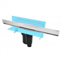 Душевой лоток Berges Wasserhaus WALL 600 (в пол) 091056 хром глянец