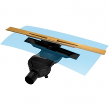 Душевой лоток Berges Wasserhaus Simpel 1000 (в стену) 092113 золото глянец Душевой лоток Berges Wasserhaus Simpel 1000 (в стену) 092113 золото глянец