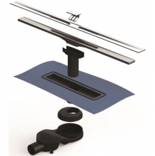 Душевой лоток Berges Wasserhaus Simpel 1000 (в стену) 091113 хром глянец