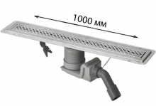 Душевой лоток с сифоном и решеткой Visign Viega ER1 1000 мм 619084 Душевой лоток с сифоном и решеткой Visign Viega ER1 1000 мм 619084