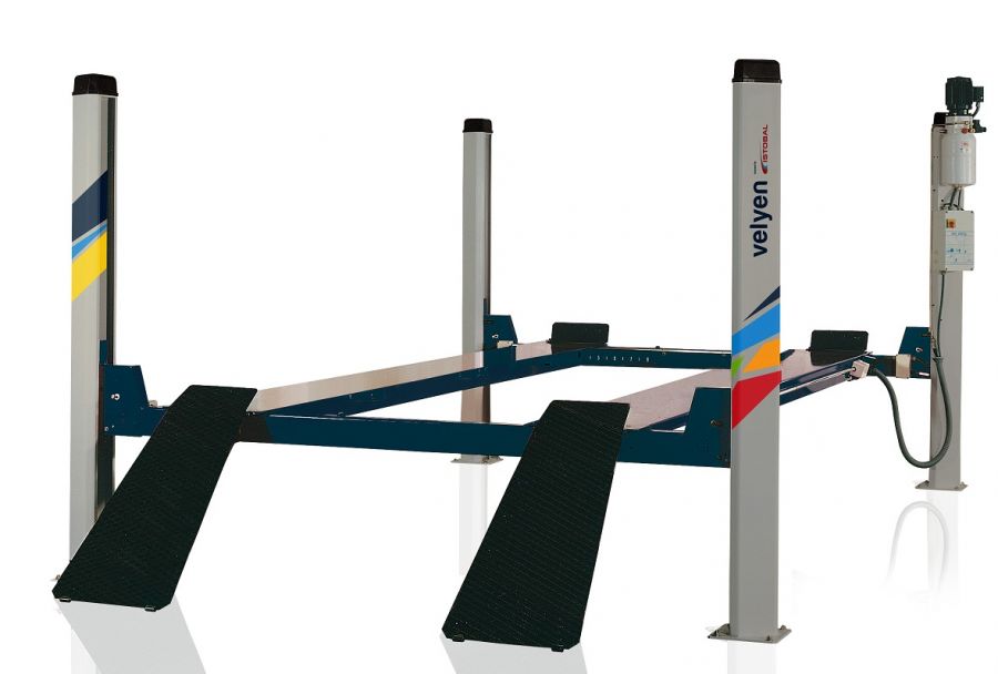 Подъемник четырехстоечный  платформы гладкие Velyen 4ED0600F