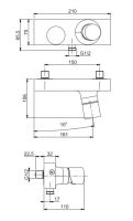 Смеситель для душа Fima carlo frattini Fluid F3855/1 схема 1