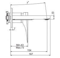 Смеситель для раковины Fima carlo frattini Zeta F3971NX8 схема 2