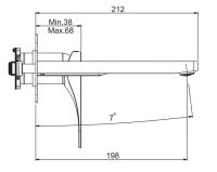 Смеситель для раковины Fima carlo frattini Quad F3741LX5 схема 2