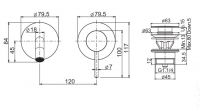 Смеситель для раковины Fima carlo frattini Spillo up F3051NX8 схема 1