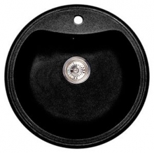 Кухонная мойка Whinstone Берн (A07) черный металлик