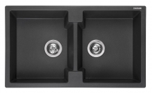 Мойка Reginox Amsterdam 20 R/U (860х500) Black Silvery R31001 Мойка Reginox Amsterdam 20 R/U (860х500) Black Silvery R31001