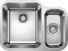 Кухонная мойка Blanco Supra 340/180-U (чаша слева, с клапаном-автоматом) 525217 Кухонная мойка Blanco Supra 340/180-U (чаша слева, с клапаном-автоматом) 525217