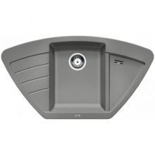 Мойка кухонная Blanco Zia 9 E Silgranit PuraDur (алюметаллик), 514757