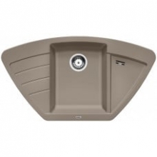 Мойка кухонная Blanco Zia 9 E Silgranit PuraDur (серый беж), 514763