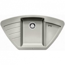 Мойка кухонная Blanco Zia 9 E Silgranit PuraDur (жемчужный), 520642
