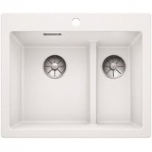 Мойка кухонная Blanco PLEON 6 Split Silgranit PuraDur (белый), 521693