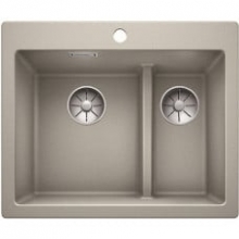 Мойка кухонная Blanco PLEON 6 Split Silgranit PuraDur (жемчужный), 521692