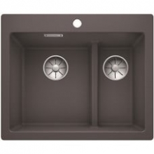 Мойка кухонная Blanco PLEON 6 Split Silgranit PuraDur (темная скала), 521690