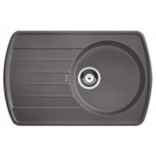 Мойка кухонная Blanco Rondoval 45 S Silgranit PuraDur (темная скала), 518917