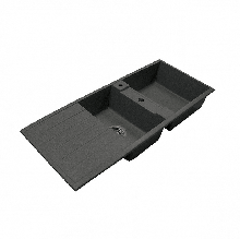 Кухонная мойка Акватон Торина двойная,черная 1A712032TR100 Кухонная мойка Акватон Торина двойная,черная 1A712032TR100