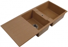 Кухонная мойка Акватон Торина двойная,терракот 1A712032TR070 Кухонная мойка Акватон Торина двойная,терракот 1A712032TR070