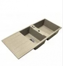 Кухонная мойка Акватон Торина двойная, песочная 1A712032TR220