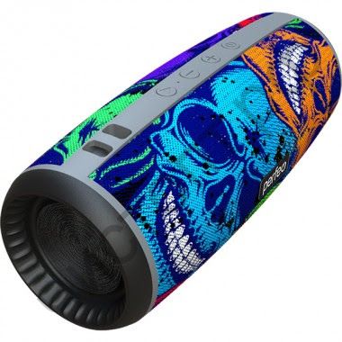 Колонка универс.с радио Perfeo "SKULLS" FM, microSD, USB, AUX, мощность 12Вт, 2600mAh, граффити черепа