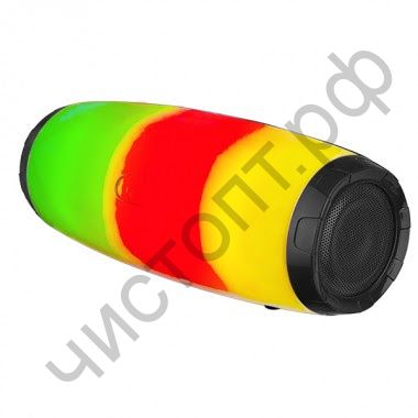 Колонка универс.с радио Perfeo "FLARE-UP" черная c RGB подсветкой 10вт