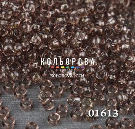 Бисер чешский 01613 коричневый прозрачный блестящий Preciosa 1 сорт