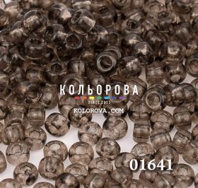 Бисер чешский 01641 серый прозрачный блестящий Preciosa 1 сорт
