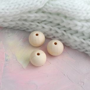 Бусины шарнирные деревянные, 20 мм (упаковка 10  шт)