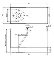 Тропический душ Fima - carlo frattini Wellness F2993N 60,5х26,6 схема 1