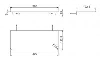 Полочка Fima - carlo frattini Switch F6200/30 схема 1