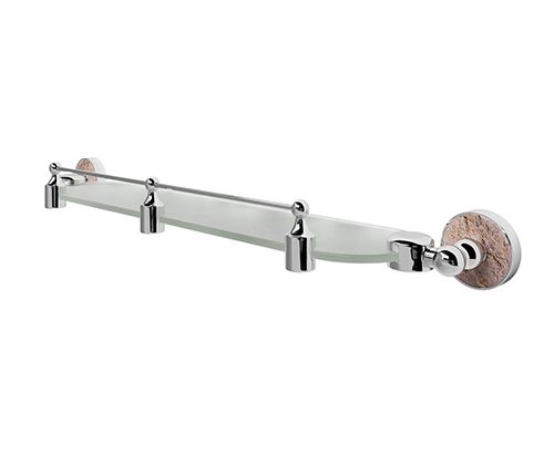 WasserKRAFT Nau K-7744 Полка стеклянная с бортиком