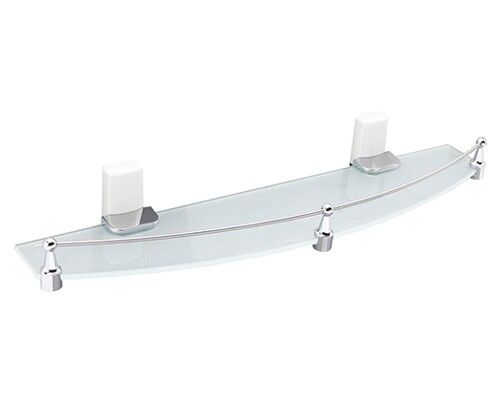 WasserKRAFT Leine K-5044WHITE (ранее К-5024WHITE) Полка стеклянная с бортиком