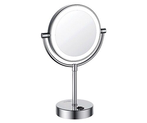 WasserKRAFT K-1005 Зеркало с LED-подсветкой двухстороннее, стандартное и с 3-х кратным увеличением