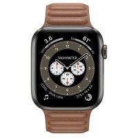 Ремешок Apple Watch Series 6 Saddle Brown Leather Link