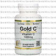 California Gold Nutrition, Gold C, витамин C, 1000 мг, 60 растительных капсул