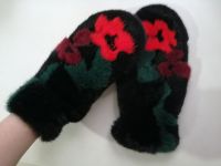 Меховые норковые варежки